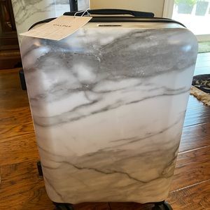 CALPAK Milk Marble Carryon NWT